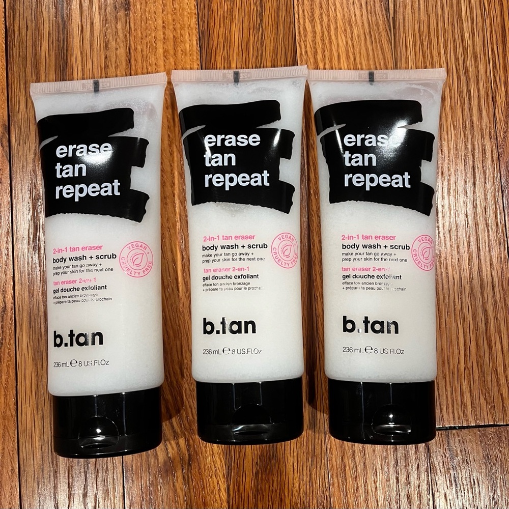 New,3 of Pack b.tan Self Tan Remover &‎ Body Wash, 8fl oz
